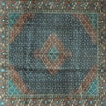 thumbnail image 1 of Ahgly Company Indoor Square Persian Light Blue Traditional Area Rugs, 4' Square, 1 of 4