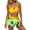 Yellow, variant on JoveMarine Women's High Waisted Ruffle Printed Bikini Set, Padded Cups & Wire-Free, Sexy Two-Piece Swimsuit, High Waisted Bikini Sets for Women,Blue L