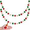 thumbnail image 1 of Guirnalda de Pom Pon de Bolas de Fieltro XmasExp 4 cm de Diámetro y 4 m de Largo, 1 of 7
