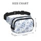 thumbnail image 4 of Fotbe Rose Flowers Cangurera Cuadrada con Estampado de Doble Capa, Bolsa de Cintura Ajustable Mini para Hombres y Mujeres, 4 of 9