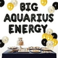 thumbnail image 4 of Aquarius Birthday Decorations, Zodiac Party Decorations Black and Gold with Big Aquarius Energy Balloon Banner, Confetti Balloons for Constellation Zodiac 18th 20th 25th Birthday Party Supplies, 4 of 5