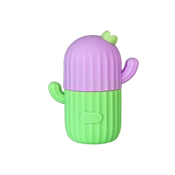 Minnieouse Rejilla de hielo de mascarilla de silicona para encoger la piel y reducir la hinchazón y eliminar las ojeras Tratamientos faciales Púrpura