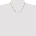 thumbnail image 5 of Primal Gold 14 Karat Yellow Gold 2mm Diamond-cut Rope Chain Anklet, 5 of 10