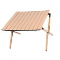 thumbnail image 1 of Table Pliante, Table de Pique-Nique Pliante Multifonctionnelle Légère Durable Couleur Bois avec Sac de Rangement pour Extérieur, 1 of 7