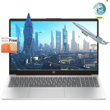 HP 17 Business Laptop, 17.3"HD+ Display, 11th Gen Intel Core i3-1125G4 Processor, 8GB RAM, 256GB SSD, Wi-Fi, HDMI, Webcam, Bluetooth, Windows 11, Silver, 4 in 1 Accessories