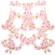thumbnail image 1 of Pink Artificial Cherry Blossom Flower Vine for Wall Decor and Wedding Decoration 2pcs, 1 of 4