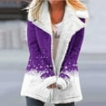 thumbnail image 2 of 50% Off Clear!Fashion Oversize Winter Coats for Women, Women Plus Size Winter Warm Composite Plush Button Lapels Jacket Outwear Coat Deals Gift for Women, 2 of 5