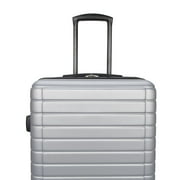 Protege Vacationer 20-inch Carry-on Expandable Hardside Luggage With 360-Spinner Wheels and Divider Pockets, Silver