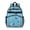 Multicolor Cat and Paw Print Blue, variant on Black Cat Purple Pattern Cute School Backpack Bag for School with Padded Back and Adjustable Shoulder Straps 15.25"x11.5"x5.25"