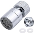 thumbnail image 1 of Aireador de grifo giratorio 360° de latón, 2 modos, filtro de grifo de cocina ajustable, burbujeador con adaptador de boquilla - para grifos con boquilla de rosca externa M22 o, 1 of 5
