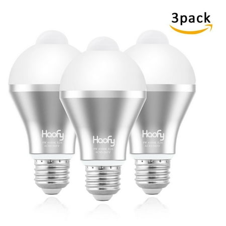 Qiilu Motion Sensor Led Light Bulbs Smart Bulb Auto On Off Qiilu Motion Sensor Led Light Bulbs