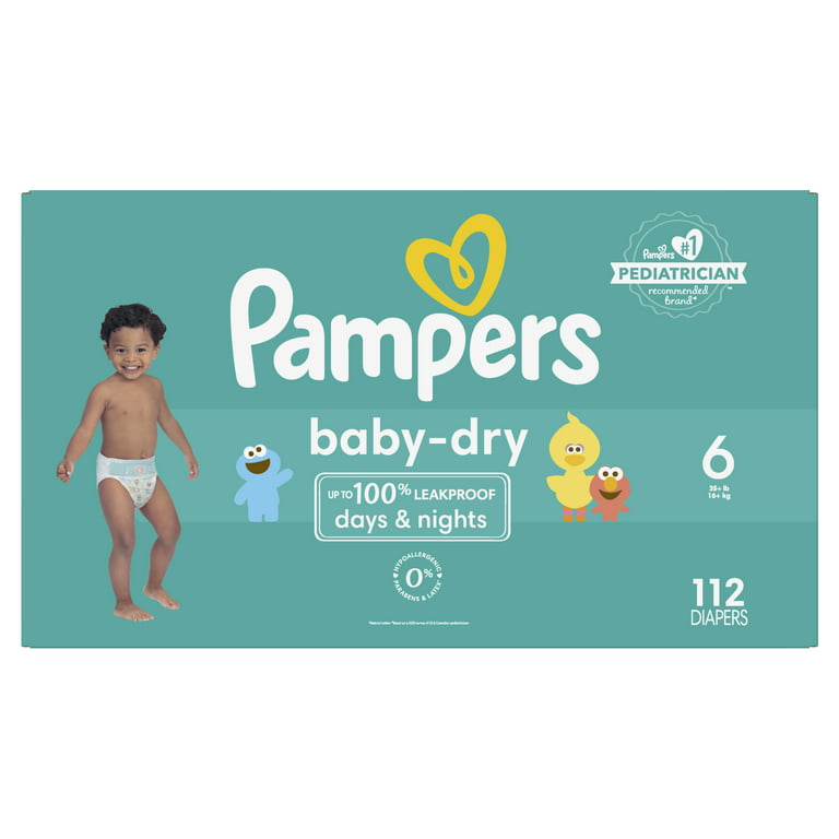 Pampers Baby Dry Diapers Size 6, 112 Count (Select for More Options) 