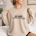 thumbnail image 3 of Jollimate Be Still And Know Sweatshirt, Floral Christian Women Graphic Pullover, Cool Retro Scripture Crewneck, 3 of 6