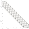 thumbnail image 2 of 925 Sterling Silver 10.5mm Magic Herringbone Chain Necklace 20 Inch Chain Necklace for Women and Men, 2 of 2
