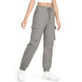 thumbnail image 4 of hoksml Girls Cargo Joggers Winter Loose Elastic Waist Drawstring Sports Pants with A Cinched Hem Multiple Pockets Long Pants, 4 of 4