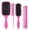 Pink, variant on Hair Brush for Women and Men, 4Pcs Paddle Brush Detangling Brush Hair Comb Set for Long Thick Thin Curly Hair, Hairbrush Great On Wet or Dry, No More Tangle