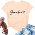 thumbnail image 4 of Grandma Shirts for Women Shirt Heart Printed Casual Short Sleeve Tee Top, 4 of 5