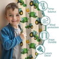 thumbnail image 3 of Blackout Kids Curtains,Cartoon Tractors Pumpkins Beige Pattern Childrens Insulated Curtains Set Of 2,Bedroom Essentials,Toddler Room Decor 42"x54", 3 of 5