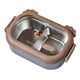 thumbnail image 1 of Contenedor Aislamiento Alimentos 2 Compartimentos Lunch Box BPA Bloqueo Doble Cara Depósito Acero Inoxidable Precedina/Vegetales Y Ensaladas, 1 of 9