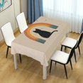 thumbnail image 4 of Yayeee Tablecloths 60" x 120" Rectangle Wrinkle Resistant Party Table Cover, Beige Cat Rainbow, 4 of 8