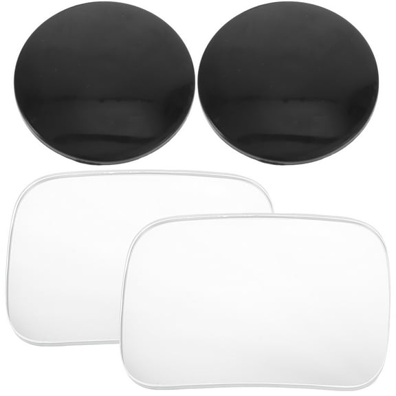 2pcs Stick-on Blind Spot Mirror Side Mirror Adjustable Blind Spot Automotive Mirror