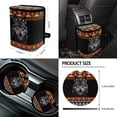 thumbnail image 4 of Yuyamidu Aztec Wolf Car Seat Covers Full Set with Steering Wheel Cover Seat Belt Cover Trash Bag Rearview Mirror Cover Keyrings Lipstick Holder 13 Pack Fit for Most Vehicles Decor, 4 of 5