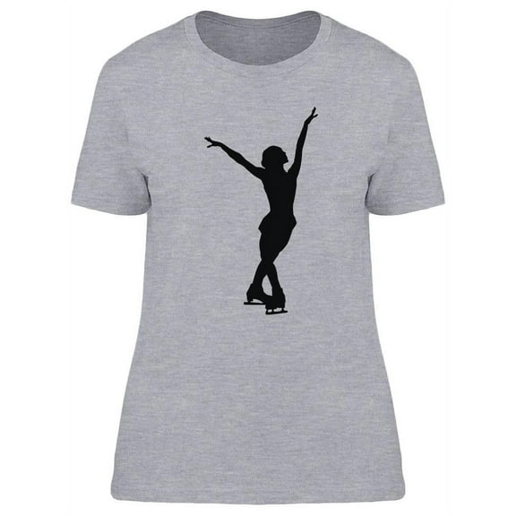 Figure Skating Silhouette  T-Shirt Women -Image by Shutterstock, Female XX-Large