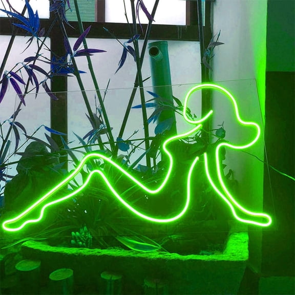 LINLIN LED Neon Sign Night Light, Sexy Woman Neon Sign, Woman Body Neon Sign, for Home Bedroom Bar Party Decoration