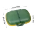 thumbnail image 3 of Vacemry Weekly Pill Organizer Box, MoistureProof Mini 7 Grids Portable Travel Case With Removable Individual Containers For Vitamin Supplement Storage Home Office Travel, 3 of 6