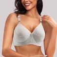 thumbnail image 3 of Women Thin Cup Middle-Elderly Comfort Bra - Underwire-Free, Soft Nylon Blend, Under Bust 62-84cm, Sizes 36-42, 3 of 4