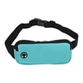 thumbnail image 1 of Unique Bargains 1 Pc Durable Zipper Running Waist Pack for Hiking Gym EVA Azul Cielo, 1 of 4