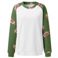 thumbnail image 3 of Shadoumai Football Season Sweatershirt For Women Crew Neck Pullover Long Sleeve Tops Fall Winter Women Football, 3 of 4