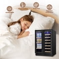 thumbnail image 5 of 24" Wine and Beverage Refrigerator 20 Bottle 60 Can Dual Zone Built-In/Freestanding Classic Beverage Wine Cooler, 5 of 7