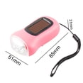 thumbnail image 3 of Antorcha de Campamento Wdftyju Linterna LED de emergencia con manivela solar Dynamo Torch Rosa, 3 of 3