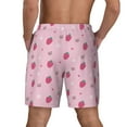 thumbnail image 3 of Kdxio Strawberries Print Men's Swim Trunks with Compression Liner 7 Inch Inseam Quick Dry Swim Shorts, 3 of 7