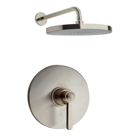 Latoscana Firenze Pressure Balance Valve Shower Set In Brushed Nickel Finish