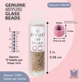 thumbnail image 3 of Miyuki Delica Seed Beads – Size 11/0 (1.6 mm), DB0288, White Saffron AB, 7.2 g, Approx. 1440 Beads, 3 of 7