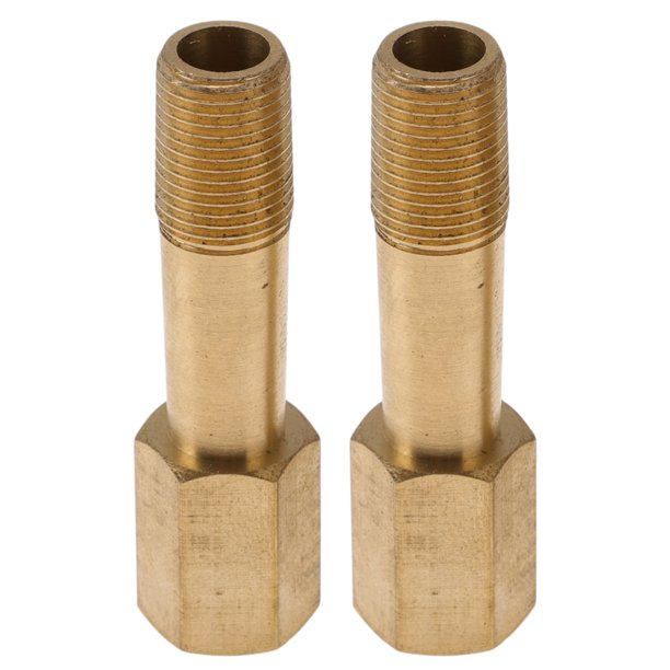 Accesorios de tubería de cobre Unique Bargains 1/8" hembra x 1/8" macho, unión de extensión de rosca interna y externa 1.97" 2 piezas