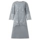 thumbnail image 5 of Puntoco Vestido de noche de talla grande para mujer, conjunto de dos piezas con bordado de encaje, vestido ajustado con temperamento Puntoco Puntoco-4372, 5 of 5