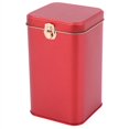 thumbnail image 2 of CNKOO 3X Metal Tea Cans High-Grade Lock Tinplate Coffee Candy Storage Box Tin Can Red, 2 of 8
