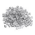 thumbnail image 1 of 200 Pcs Aluminum Crimping Loop Sleeves for 3/32" Diameter Wire Rope, Round Wire Rope Sleeve for Cable Line End, 1 of 6