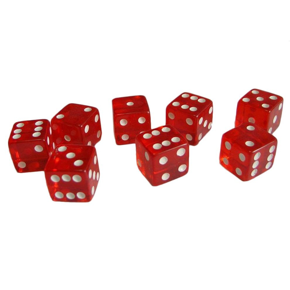 1 Pcs 19mm Grade A Serialized Professional Red Casino Dice Toy Accessories FL 