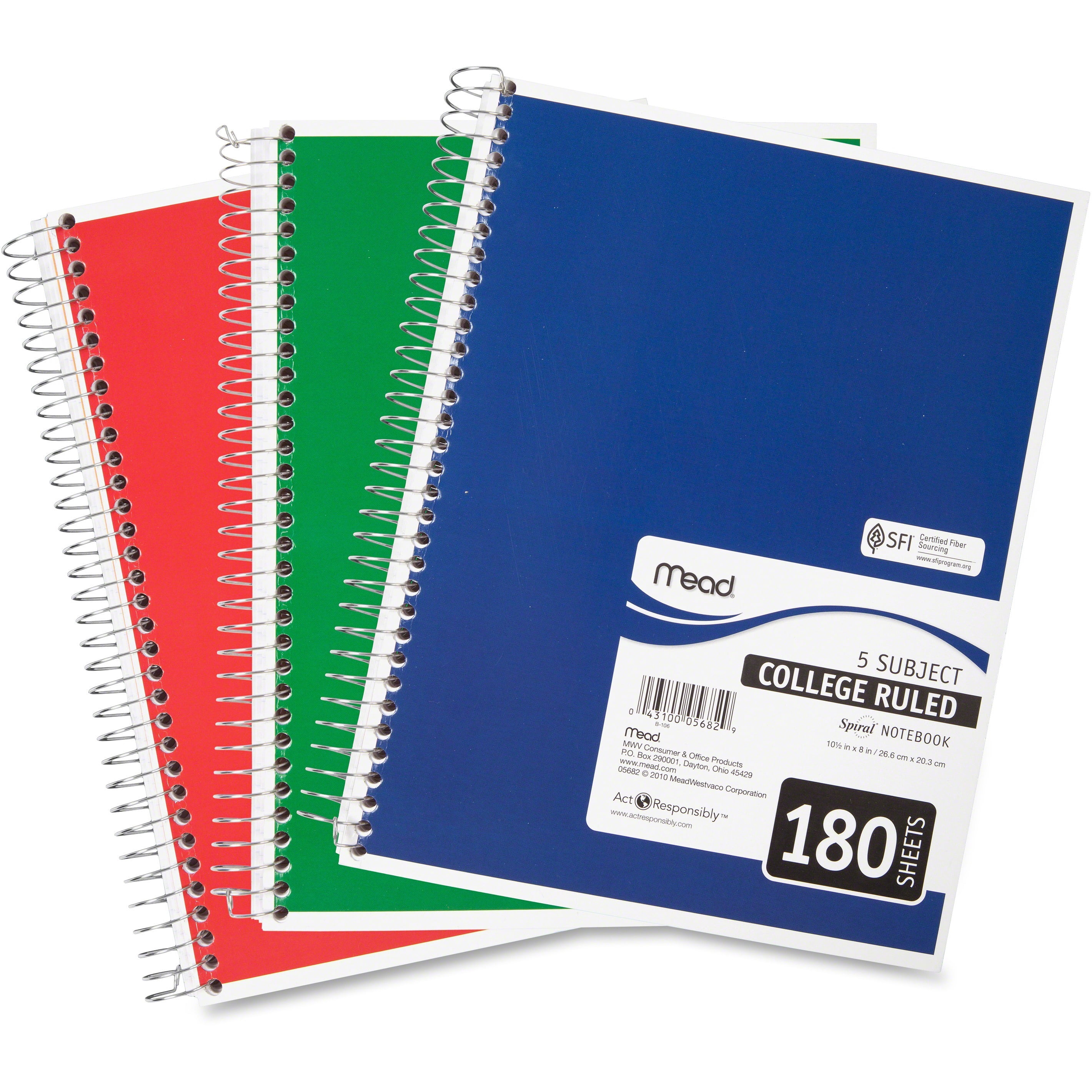 Note Pads Business Industrial Office Supplies Mead Note Pad Spiral 5 