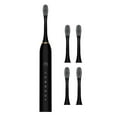 thumbnail image 2 of Electric Toothbrush Powerful Cleaning USB Rechargeable Toothbrush 6 Modes 4 Brush Heads , Black, 2 of 6