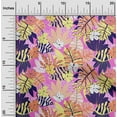 thumbnail image 2 of oneOone Tissu Velours Fuchsia Rose Floral Tropical Matériel de Robe Tissu Imprimé Tissu au Mètre 58 Pouces de Large, 2 of 4