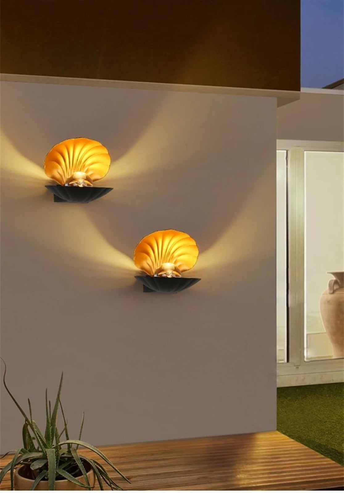 Modern Simple Indoor Lighting Wall Lamps Nordic Outdoor Waterproof Wall Lights Bedroom Bedside Living Room Wall Shell Light