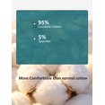 thumbnail image 6 of LIQQY Women's Cotton Briefs High Waist Breathable Underwear Full Coverage Panties 4-Pack (L, Assorted), 6 of 6