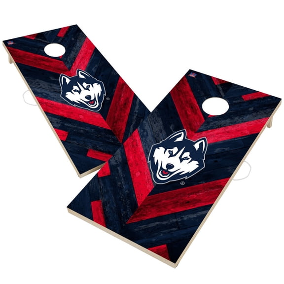 UConn Huskies 2' x 4' Herringbone Design Cornhole Set