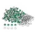 thumbnail image 1 of 100 Juegos Ojales Kit Metal Ojales 3mm 0.12" Ojal Herramienta para Zapatos Ropa Cinturón Bolsa Bricolaje Proyecto, Verde, 1 of 7