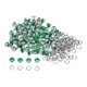 thumbnail image 1 of 100 Juegos Ojales Kit Metal Ojales 3mm 0.12" Ojal Herramienta para Zapatos Ropa Cinturón Bolsa Bricolaje Proyecto, Verde, 1 of 7